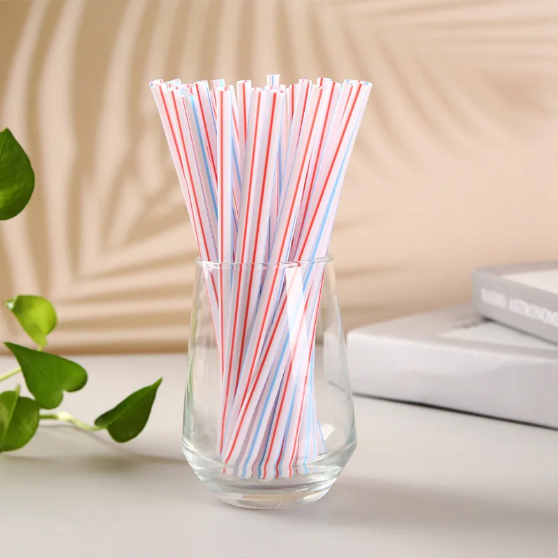Cheap manufacturer wholesale 100 packs disposable random color bent plastic lengthened bendable juice drink milk tea straw