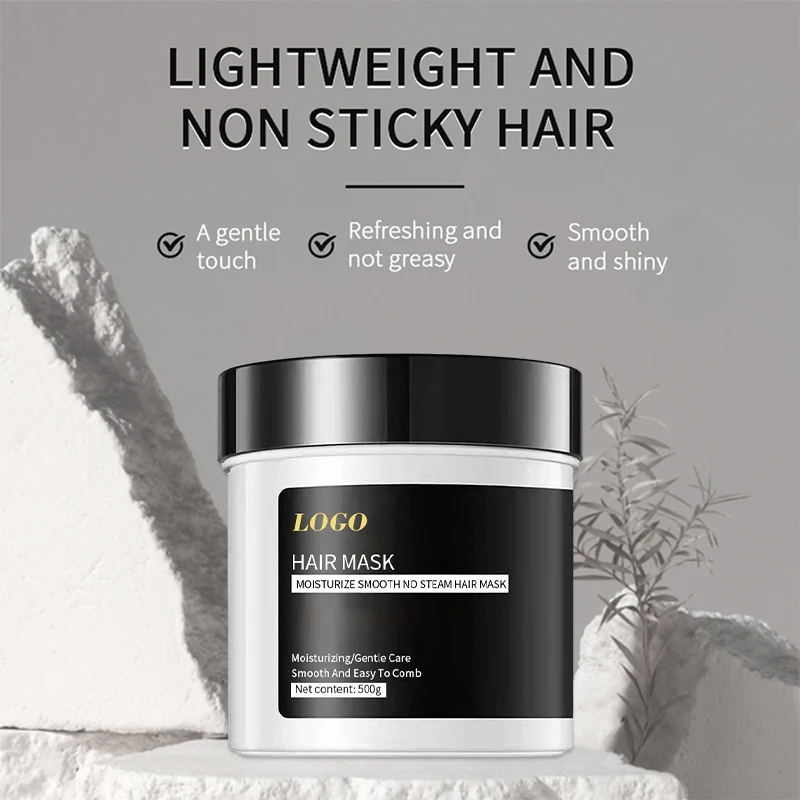 Customized refreshing and moisturizing non steaming hair care hair nourishing silky organic hair mask