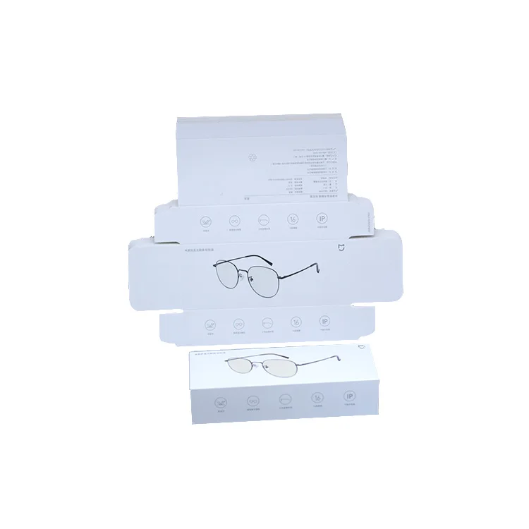Wholesale Soft Paper Glasses Packaging Box Case Custom Logo Cardboard Boxes For Glasses