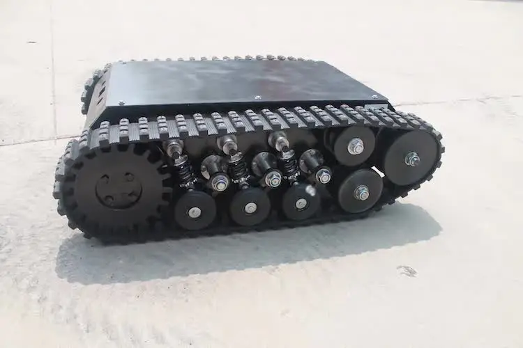 Robot Rubber Track vehicle Rubber crawler vehicle loading weight 100kgs -200kgs-300kgs800KG Rubber Track Undercarriage Chassis