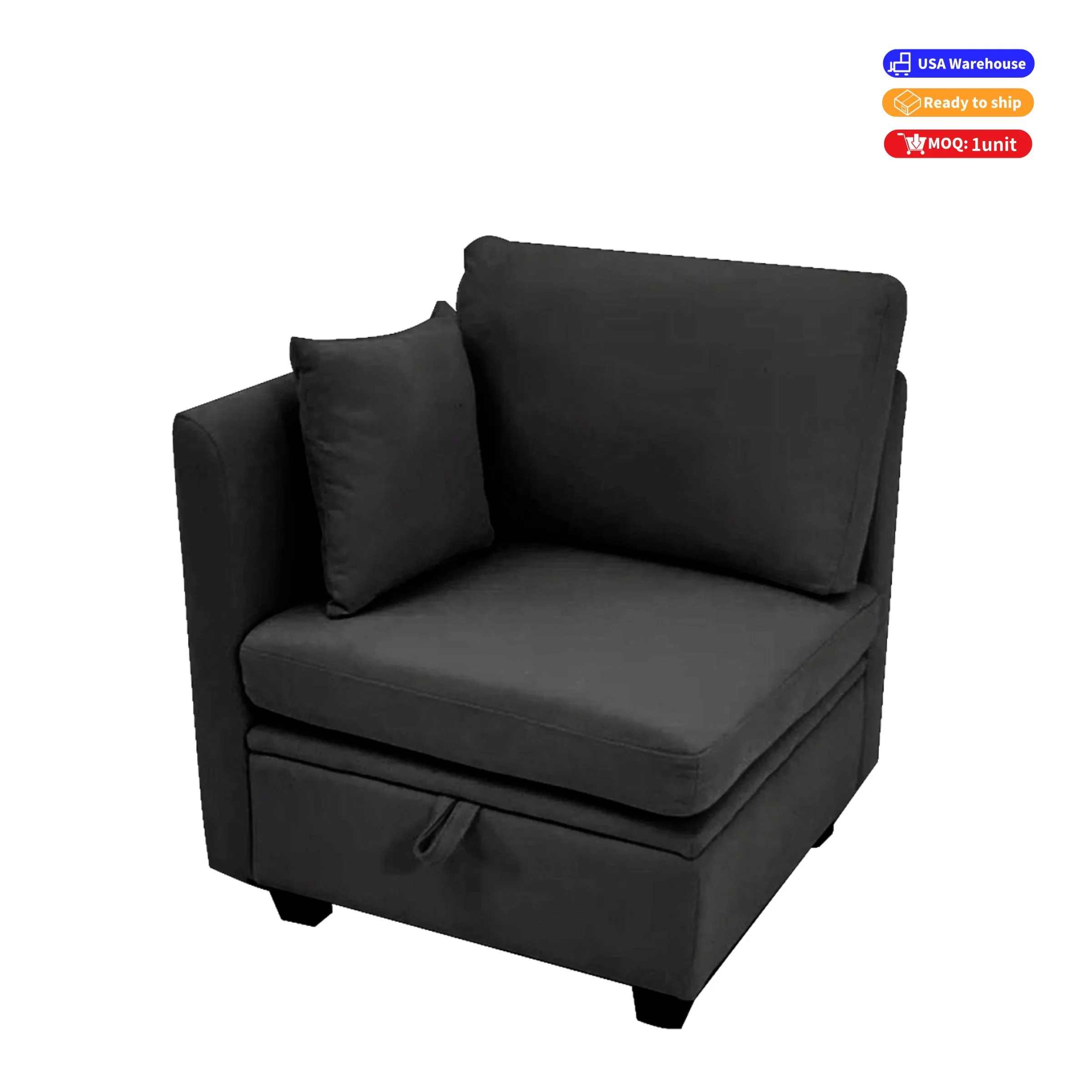 US free shipping fabric modular sofa modular sectional sofa with storage modern design modular sectional couch for Villa