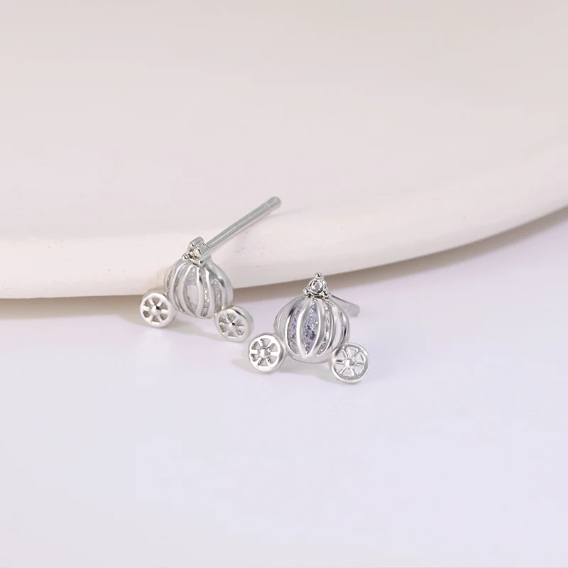 Wholesale 2022 Cartoon Simple Jewelry Cute Diamond Mini Mouse Child Stud Earrings For Girls