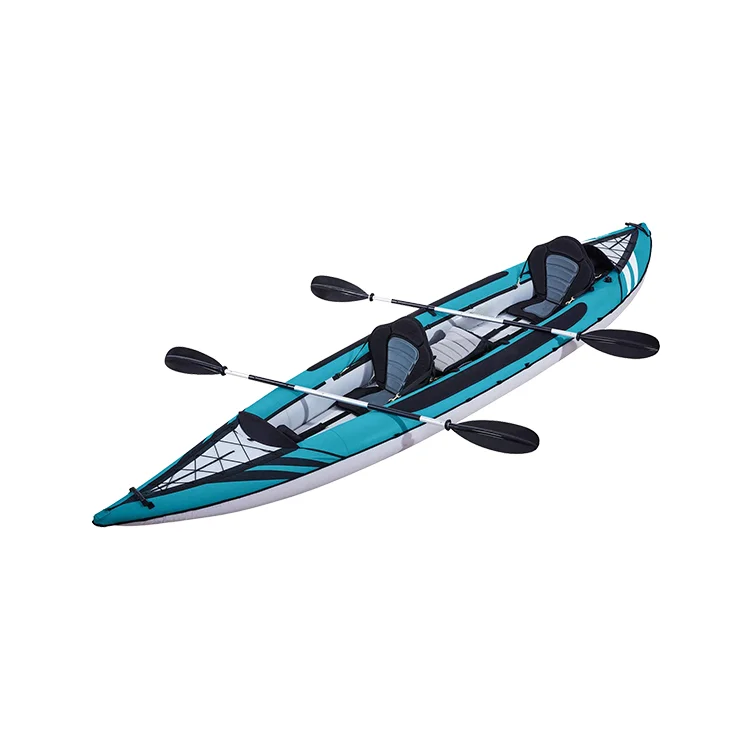 watersprts  2 person Kayak, Inflatable Kayak Set with Aluminum Oars and High Output Air-Pump