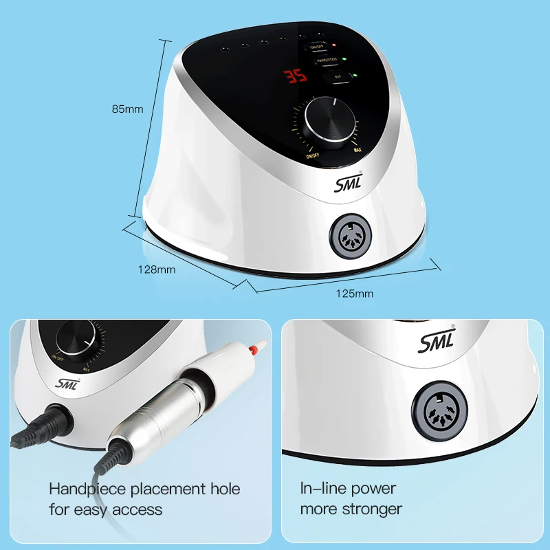 SML Electric  nail drill kmart with types of nail drill bits