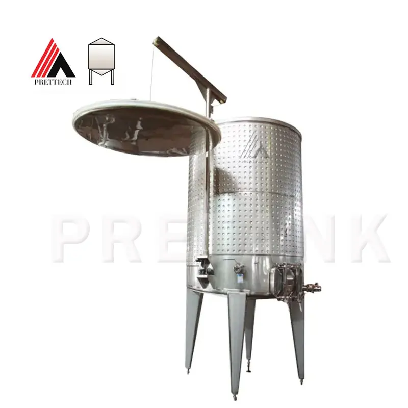 Customized Stainless Steel Wine Fermenter Equipment Double jacketed wine Variable Capacity Tank