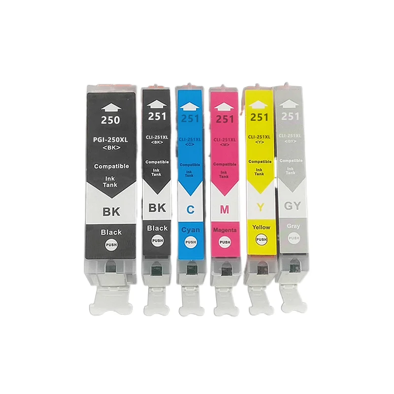 Совместимость с Can PGI-250 CLI-251XLInk картридж MG5420 MG5520 MG5522Printer чернильный фото разноцветная плакатная