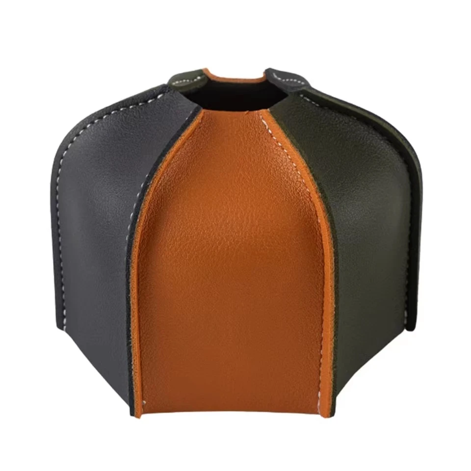 Leather Color Matching Propane Tank Cover Gas Bottle Cover, Waterproof Dustproof Outdoor Gas Stove For Camping Parts