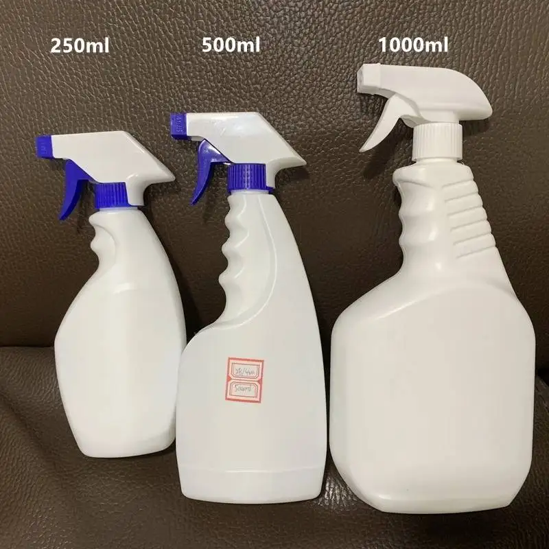 PET Plastic 250ml 500ml 750ml 1000ml empty plastic spray garden trigger bottles with sprayer