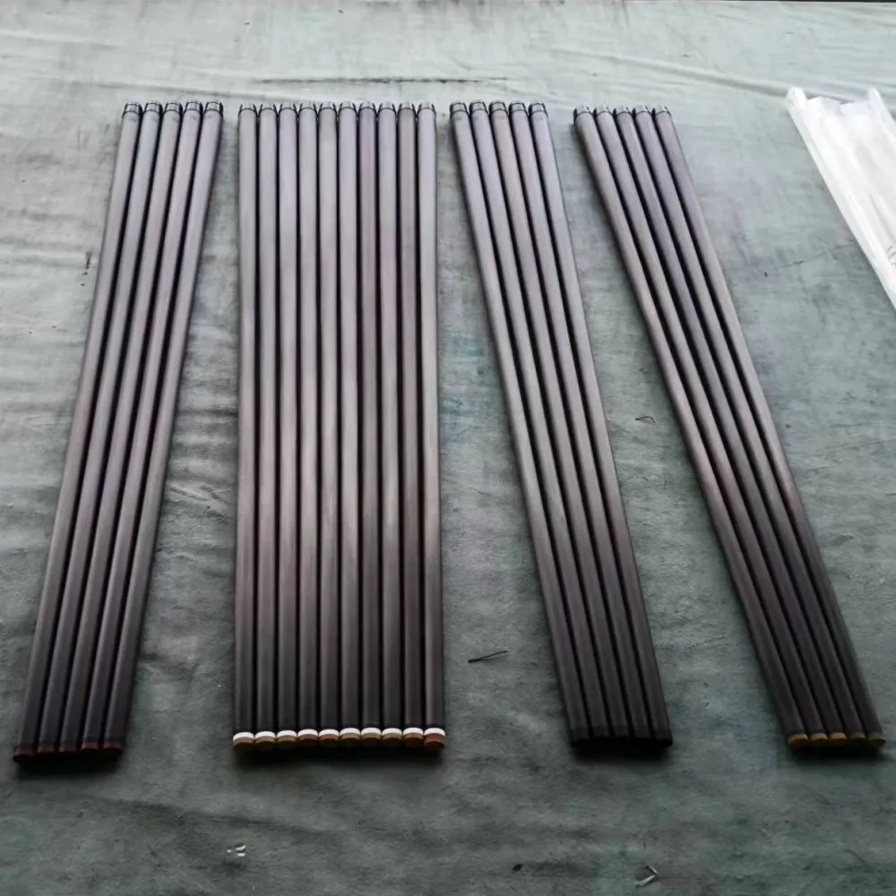 Customize 11.8mm 12mm 12.4mm 12.5mm 12.8mm Carbon Fiber Billiard Pool Cue Shaft Pro & Conical Taper Shaft 12.4~21.4 *737mm