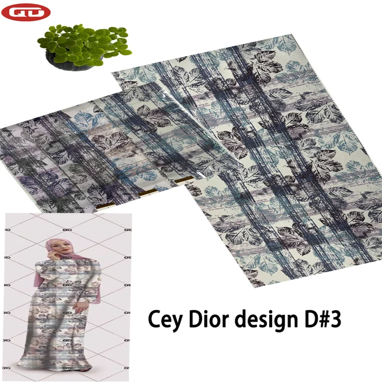 New arrival  products Muslin Fabric 100% Polyester  CEY print fabric for women dress material