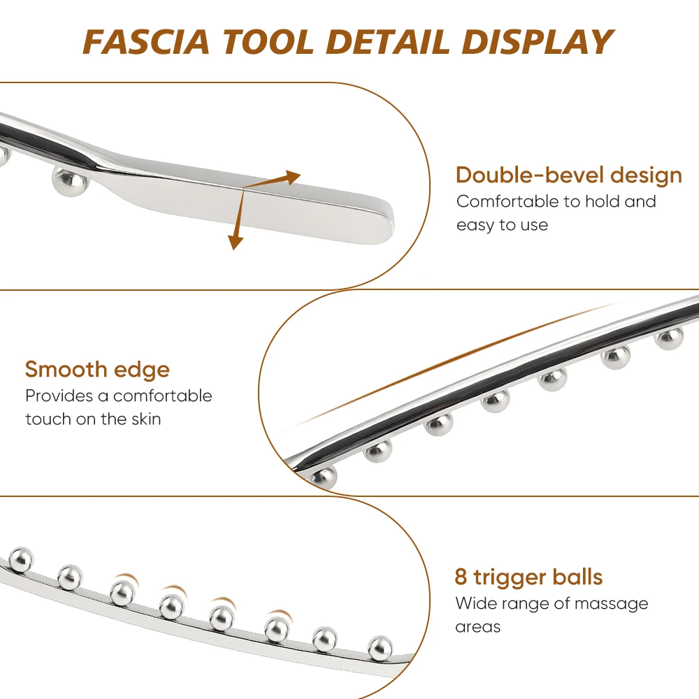 Physical Therapy Equipment Lymphatic Drainage Therapy Tools Metal Body Sculpting Metaloterapia Stainless Steel Gua Sha