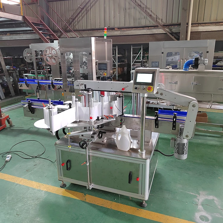 Full Automatic Shampoo Perfume Dropper Glass Round Jar Bottle Tin Can Labeler Self Adhesive Sticker Labeling Machines