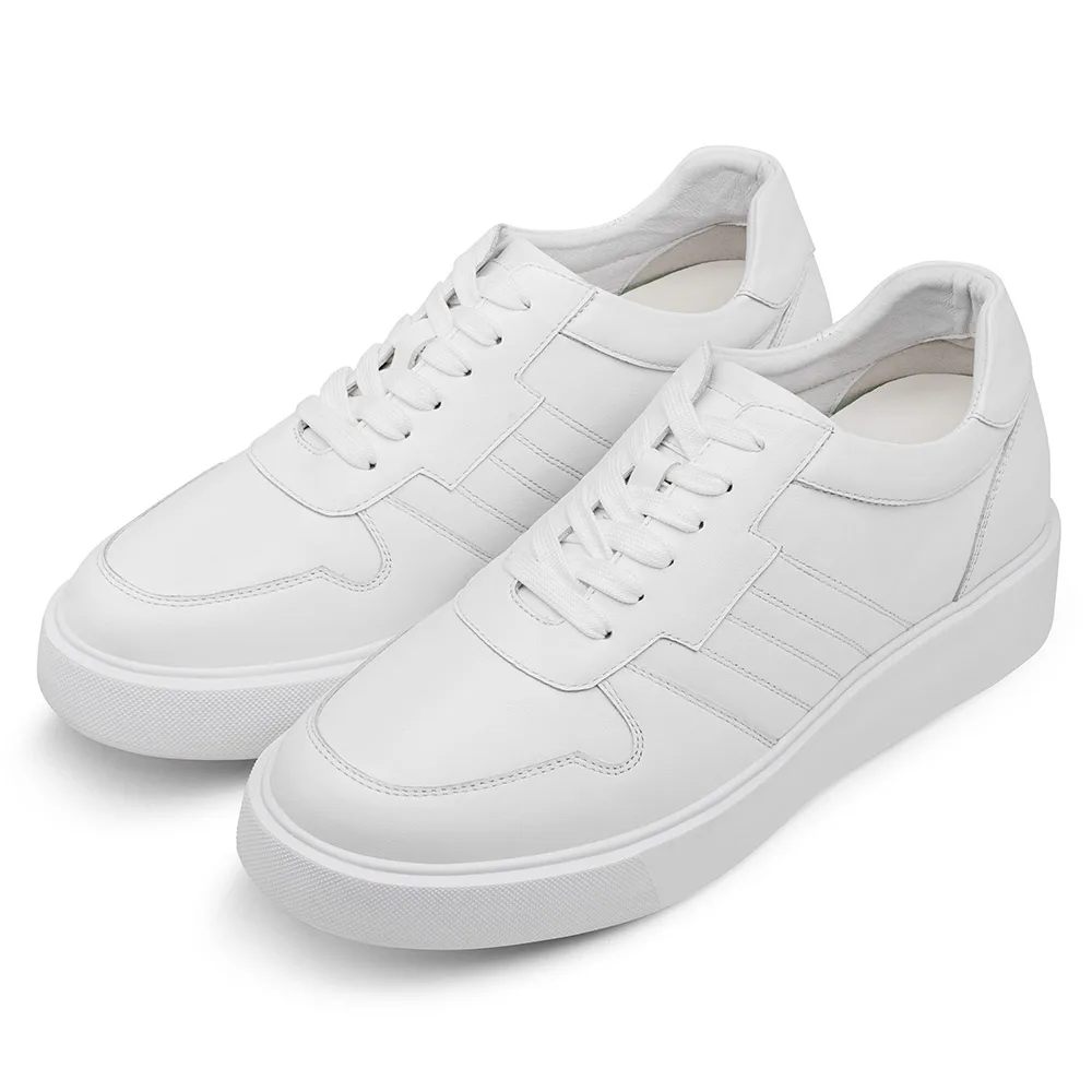 Hot Selling Fashion Elevator Sneakers Height Increase Shoes Casual White Sneakers