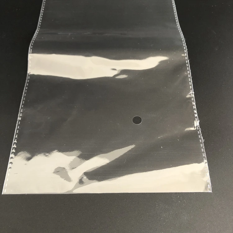 Stock of all sizes self-adhesive seal transparent OPP resealable plastic bag photo jewelry bags