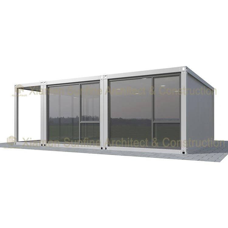 Good price 20ft mini tiny house 40ft light steel flat pack container ready prefab house