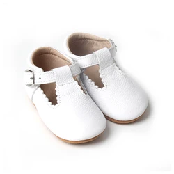 High Quality Best Selling Custom Genuine Leather Size 2-5 Girls Baby T bar Dress Shoes