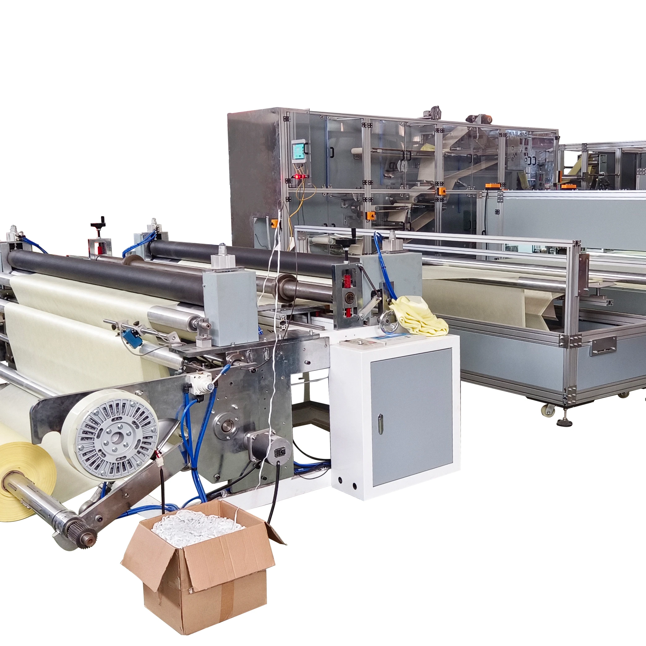 Factory price Disposable Single Use Protective non woven bed cover pillow case auto folding machine