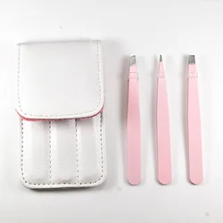 Stainless Steel Eyebrow Tweezers Eyelash Extension Set