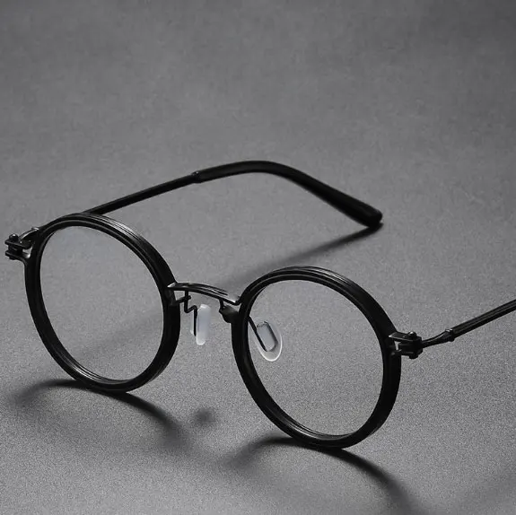 2022 new arrivals Japanese high quality luxury Italy brand designer vintage round latest design spectacle eyewear frames