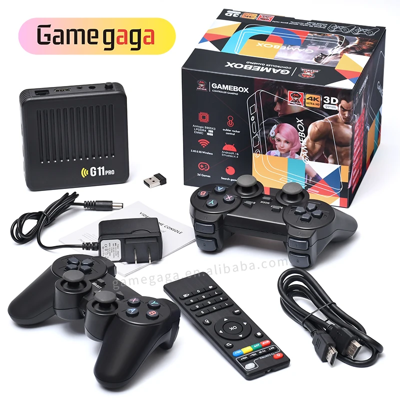 G11 Pro Game Box Video Game Console 64/128GB 30000+ Games 4k Family Retro Classic games Console Support TV Box For PSP/DC/N64