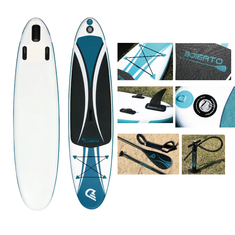 New 10 OEM Drop Shipping Stand Up Paddle Board Surf Inflatable Fin Sup Fish Surfboard Fishing Foldable Adult