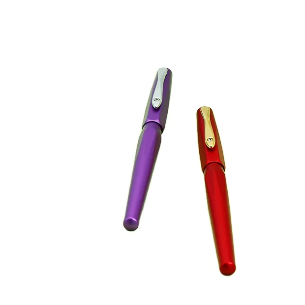 Aviation aluminum  Material pens Follow customer logo  offer Promotional  Ink Fountain Pen