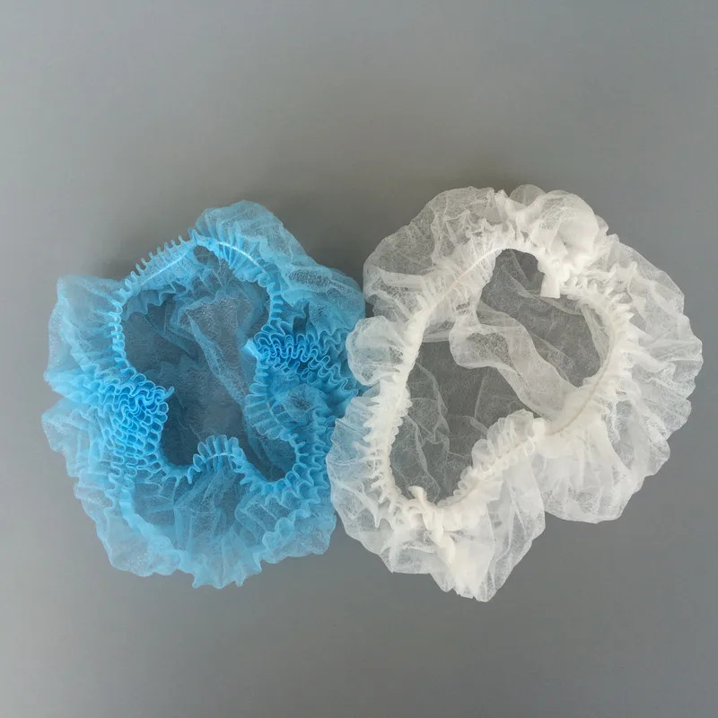 Nonwoven Disposable Clip Bouffant Mop Cap Head cover