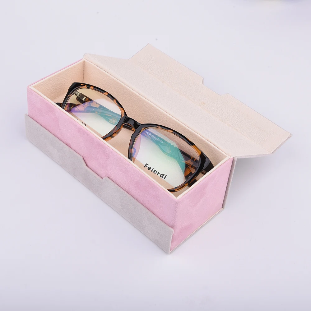 YT4039 2023 fashion Custom brand sunglasses cases packaging box trendy double Optical Frames eyeglasses case tray for two frames
