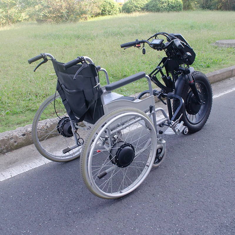 Portable detachable manual wheelchair electric trailer accessories suitable for people with disabilities