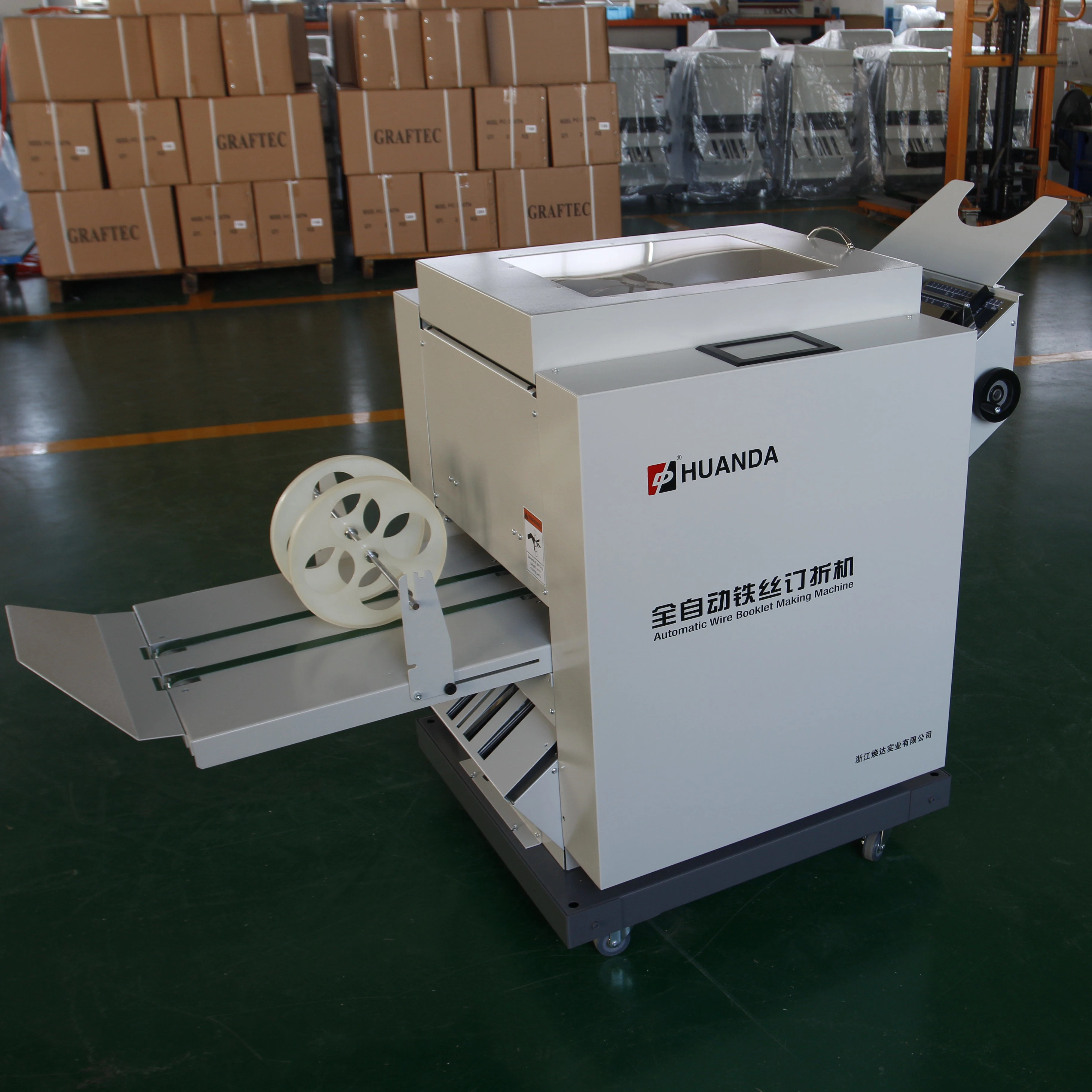 Automatic paper folding machine stapler booklet maker machine price