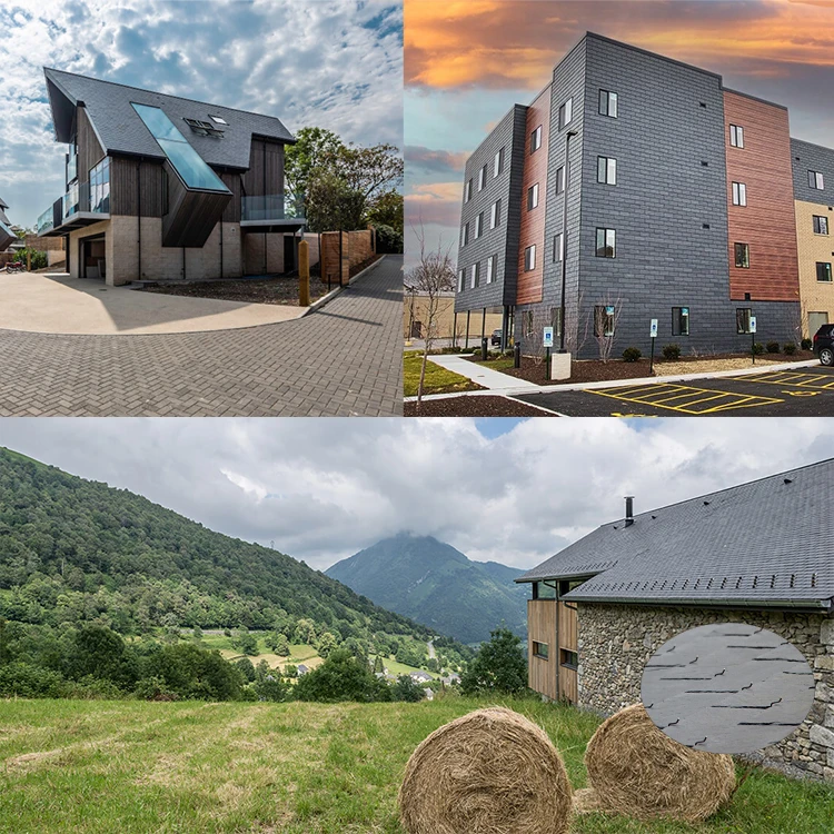 Nature Cheap Slate Tiles Black Slate Roof Tile Custom Cut-Size Tiles