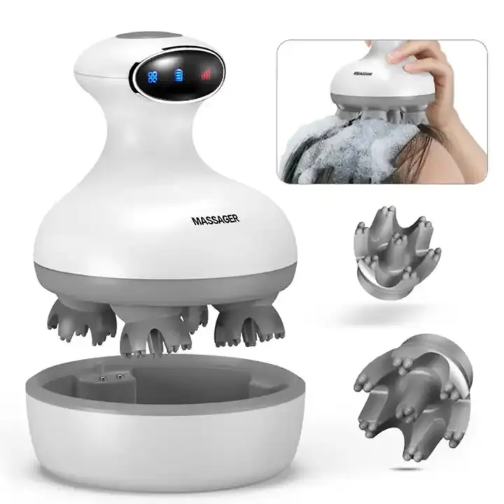 Head Massager Beauty Instrument Waterproof Scalp Silicone Massager