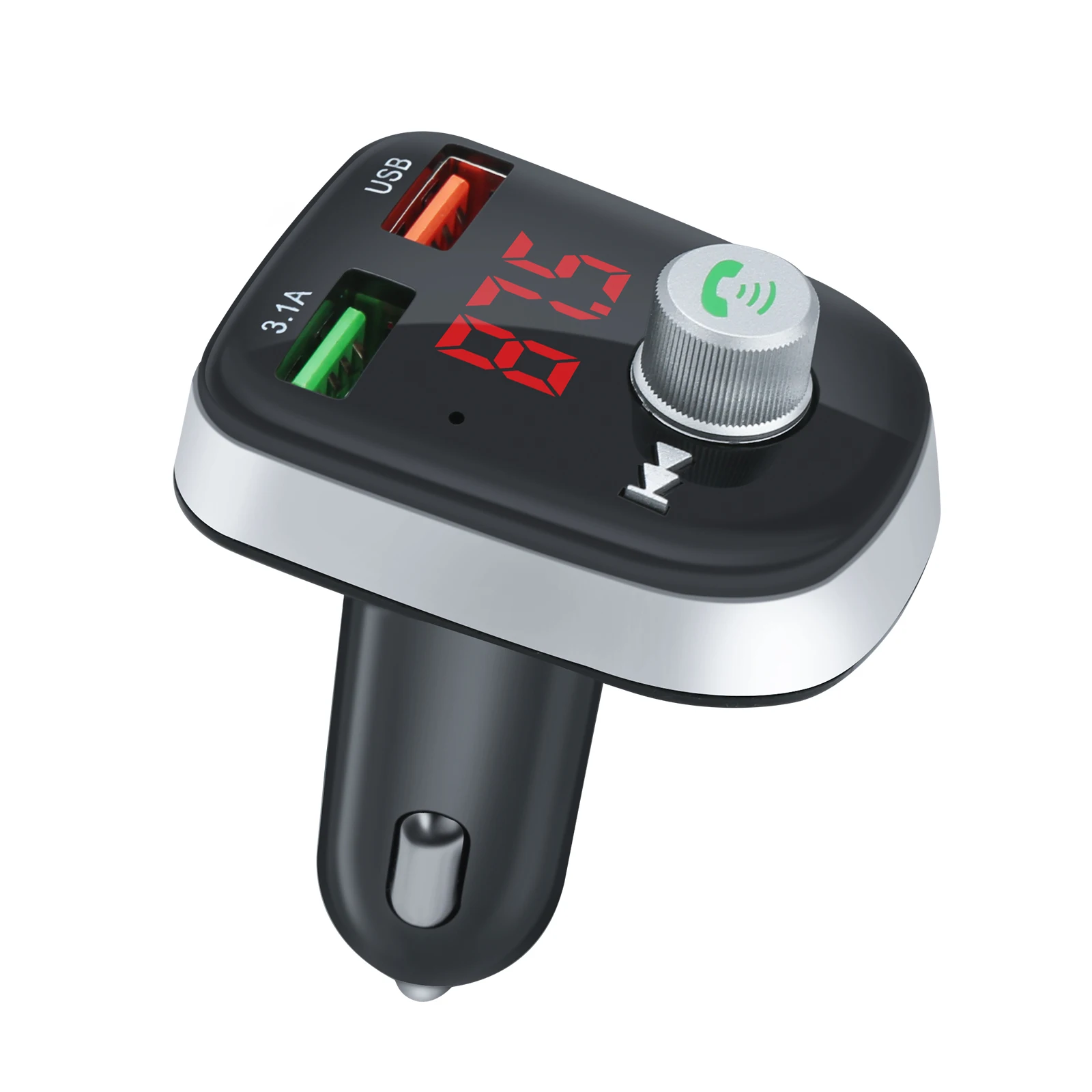 
Car USB Charger Quick Charge QC3.0 QC2.0 Mobile Phone Charger 2 Port USB Fast Car Charger for iPhone Tablet 