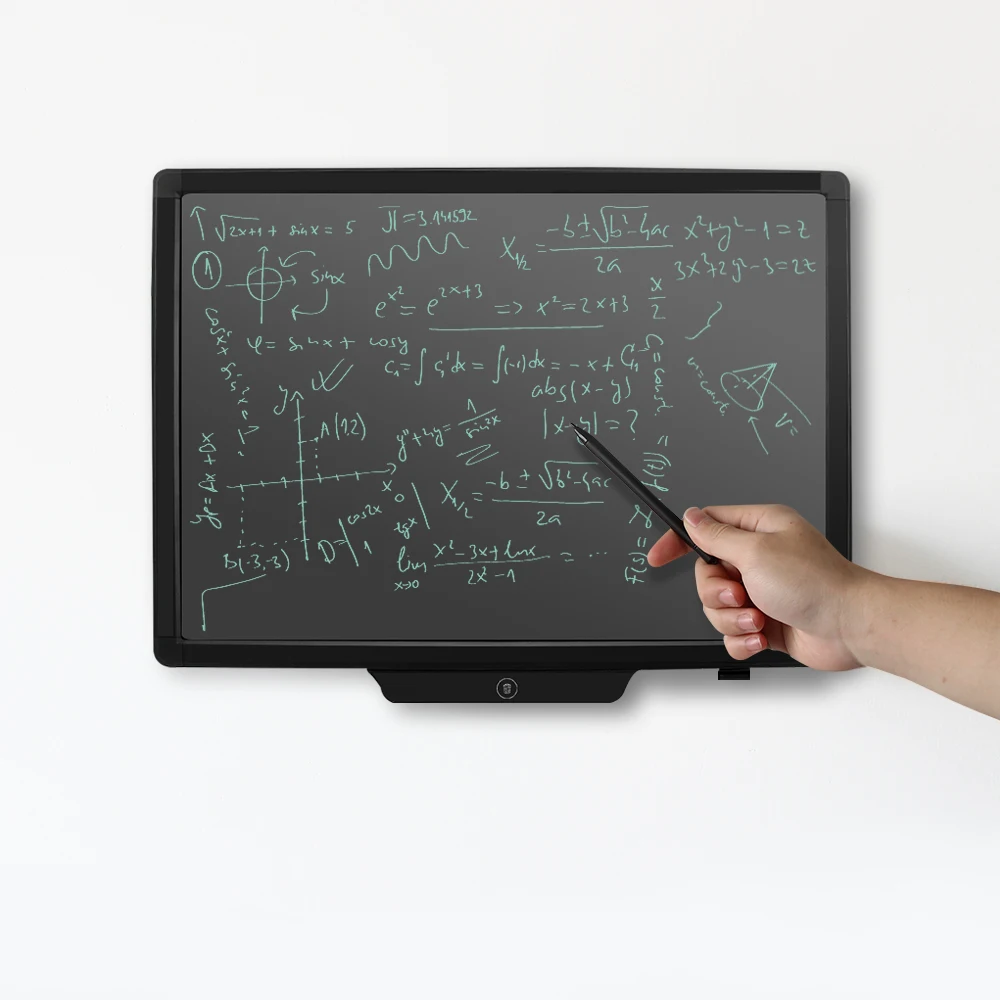 20 inch  Dustiess  and inkless electronic   Lcd writing  drawing   blackboard   With Lock Key  one  key clear