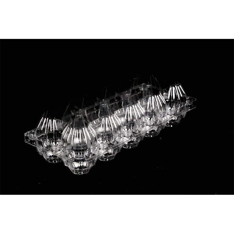 Low Price Transparent Thickness 0.12-0.9mm Plastic 12 Egg Carton Packaging Box Tray