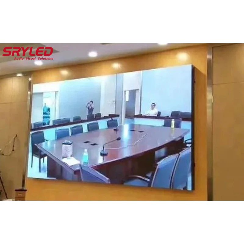 SRYLED Indoor Fixed LED Display Panels High Refresh Rate 3840hz P1.25 P1.5 P1.8mm Conference tv Station LED Display Screen