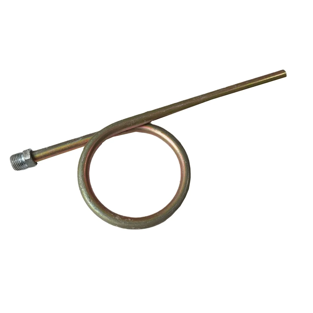 304 Stainless Steel Pressure Gauge Buffer Pipe Loose Bend Inside And Outside Wire Double Head Connection Condensate Pipe