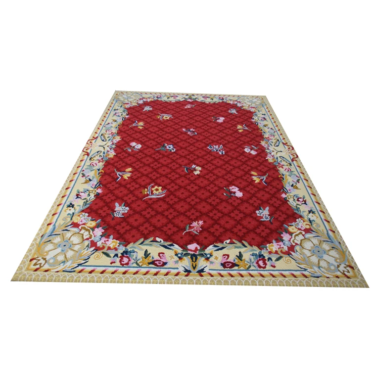 Hand Tufted Carved Aubusson Wool Belgium Carpets And Rugs