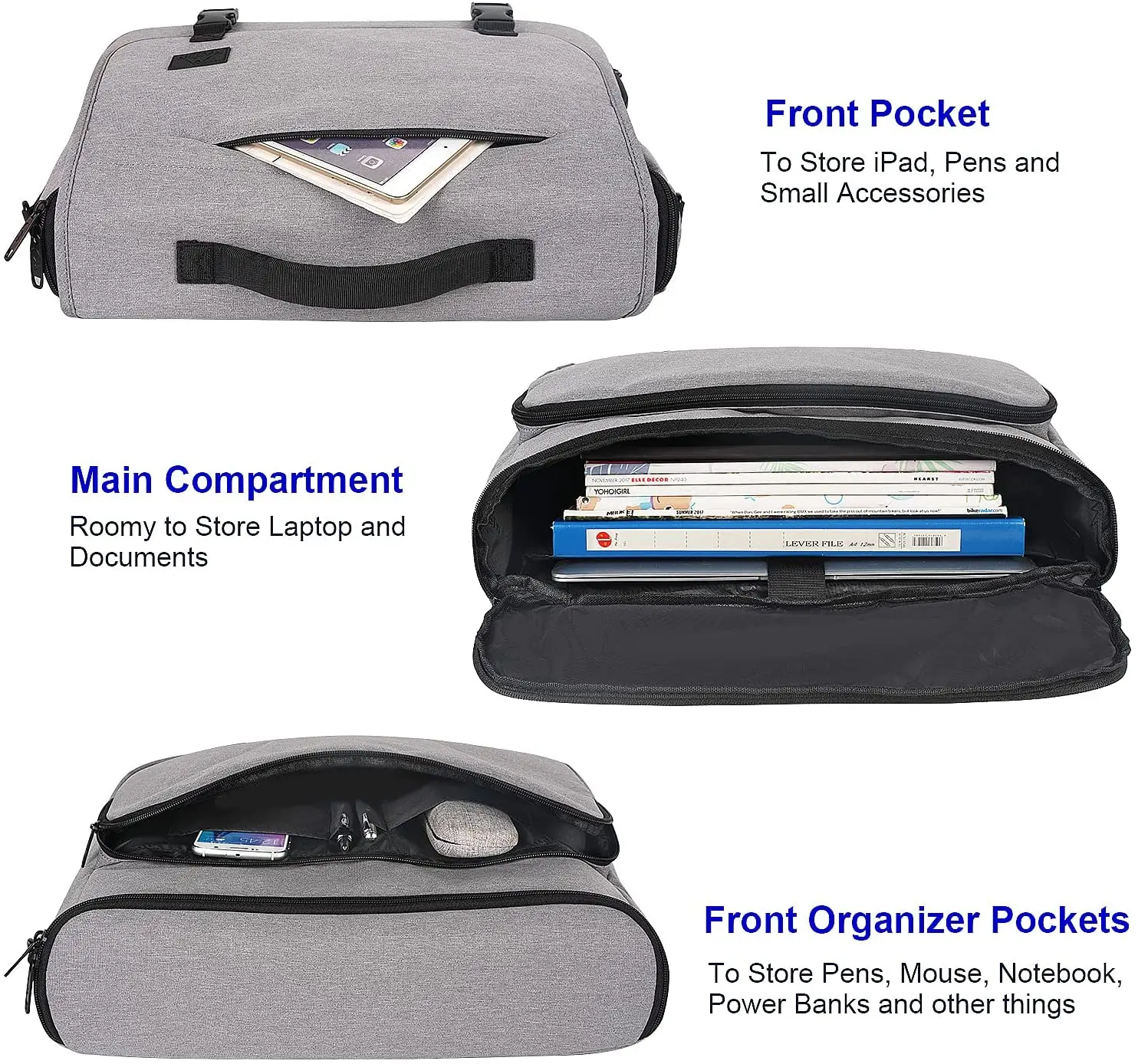 Wholesale custom trendy Business Briefcase Men Casual Laptop Bags Nylon shoulder Crossbody Messenger