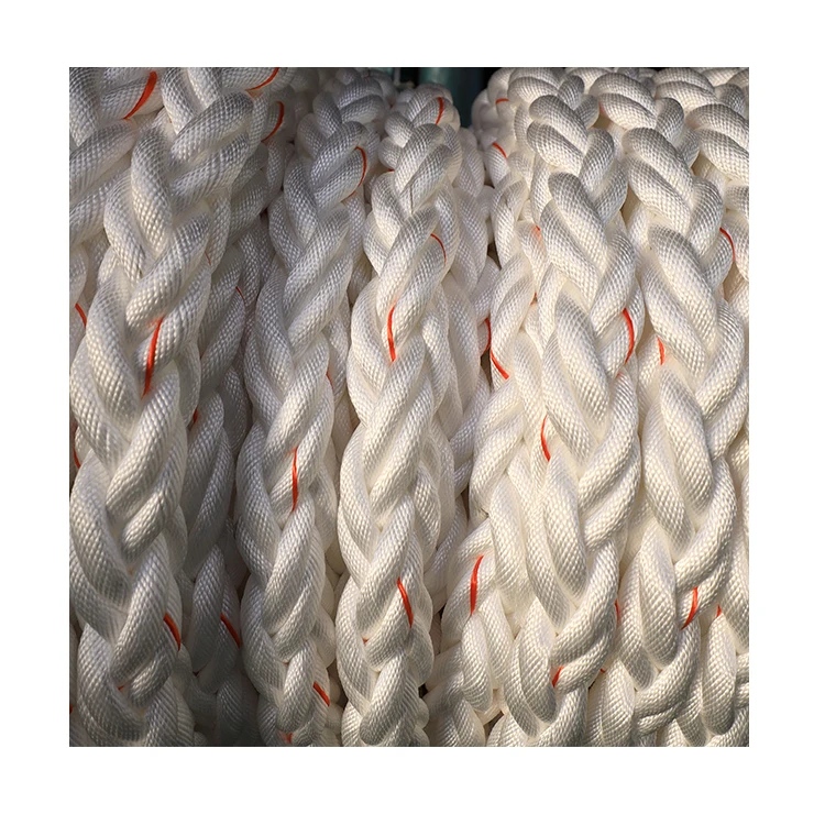 Manufacturer Wholesale Customized 24mm 8 Strands Polypropylene Filament Mooring Ropes For Shipbuilding
