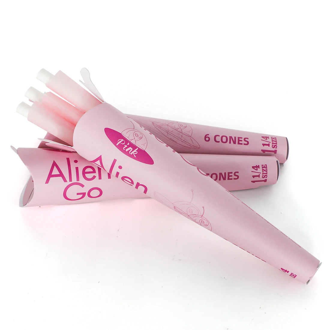Pre Roll Cone  Pink Wholesale Stock Custom Smoking Papers Cones for Smoking Rolling Paper Logo Filter tip Cigarette  Gift Store