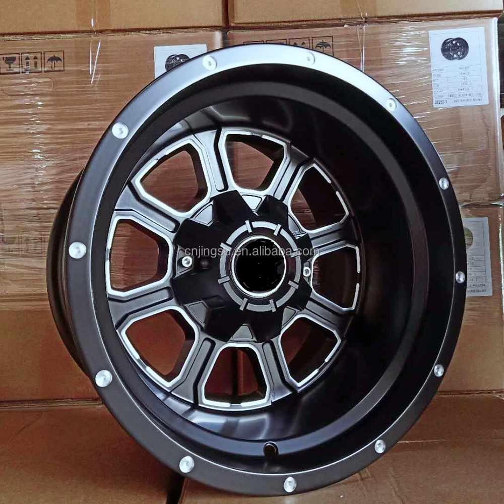
Custom 15 Inch 16 Inch Deep Lip Aluminum Alloy Wheels PCD 139.7 Offset -44 Off-Road Wheels 