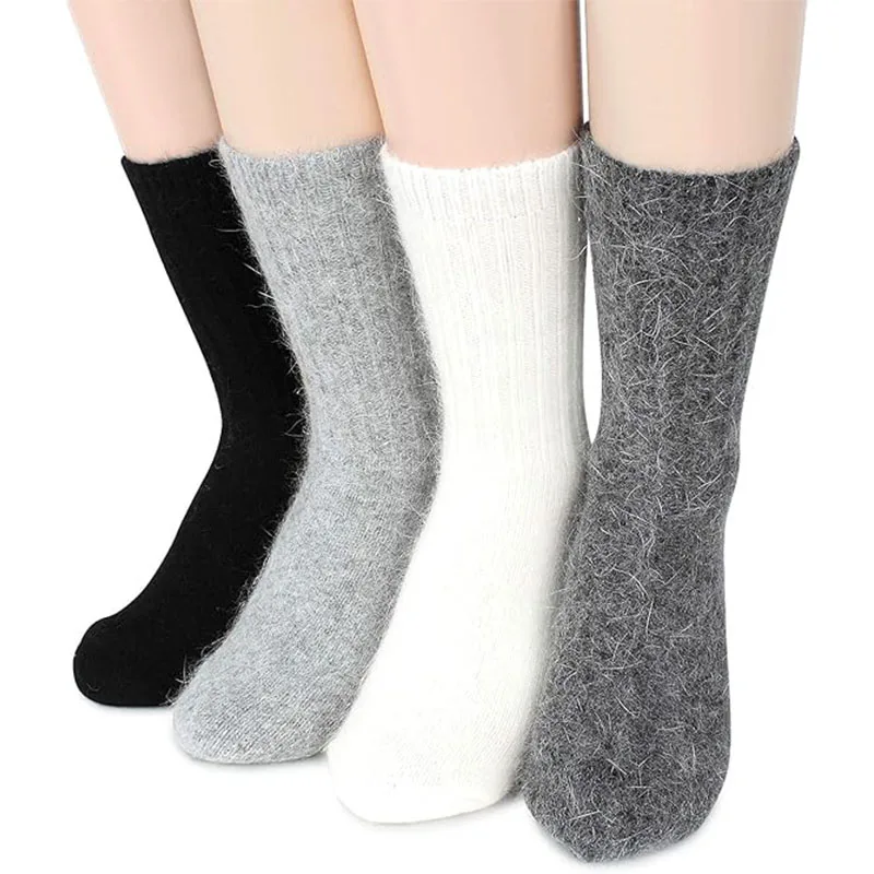 Soft Angora Crew Cozy Socks Winter Socks