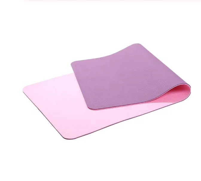 
TPE Yoga Mat Anti Slip High Quality Eco Mat Exercise Fitness Rubber Foam Pads wholesale Pilates Sports Equipment 