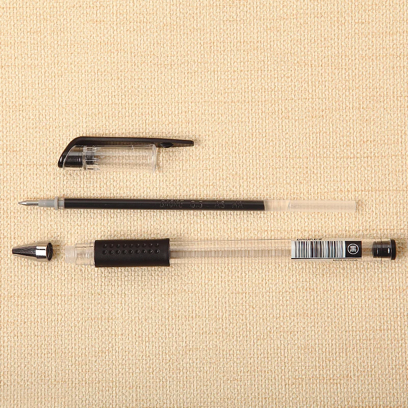 Factory Promotional Wholesale 100 Piece Gel Pen Ink Set 0.5mm Tip Plastic Gel Pen