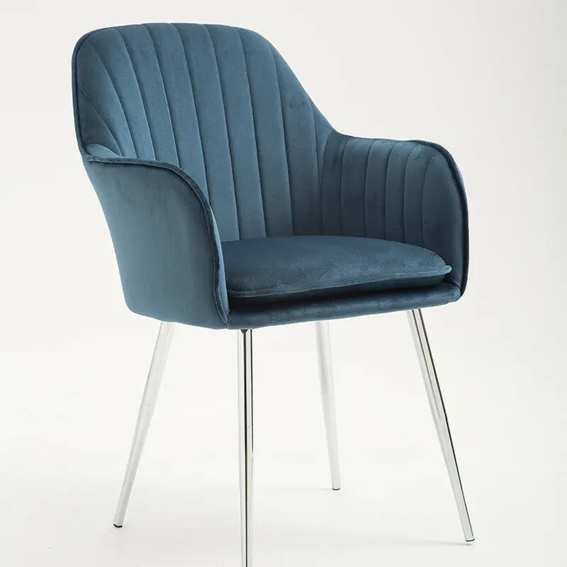 Luxury Modern Hotel Velvet Arm Upholstered Armchair Accent Chair Living Room Furniture