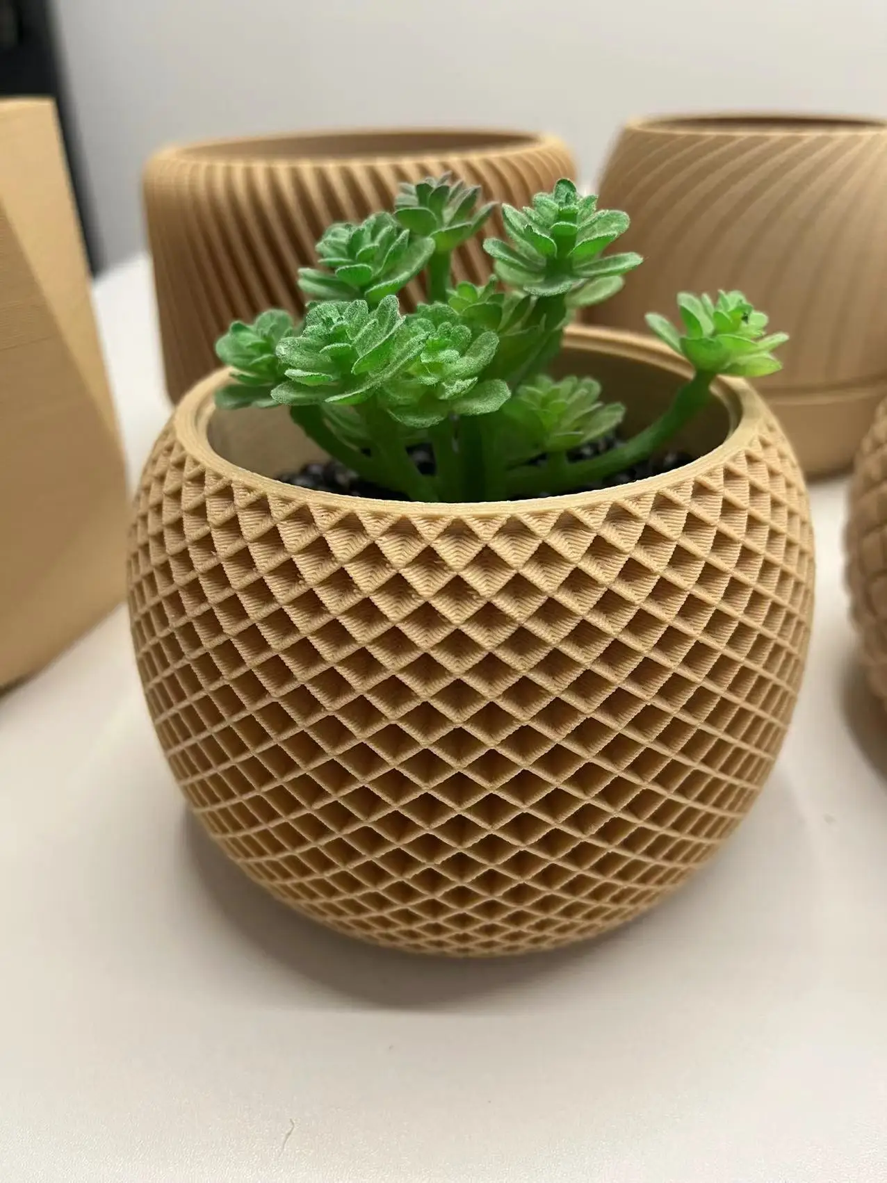 Home Decor Simple living room decoration wooden vase luxury flower vase for home decoration