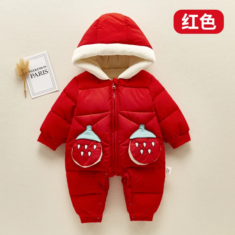  Manufacturers china wholesale baby romper warm thick winter newborn down cotton-padded
