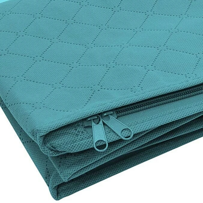 1MI SB-1 Non-woven Under-bed Quilt Storage Bag, Clothes Storage Bags with Zipper, Collapsible Bedding Storage Bags for Duvets