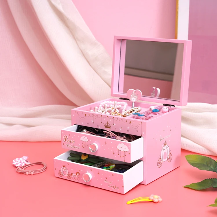 
Wholesale Cheap Custom Music Box Wooden Ring Jewelry Box 